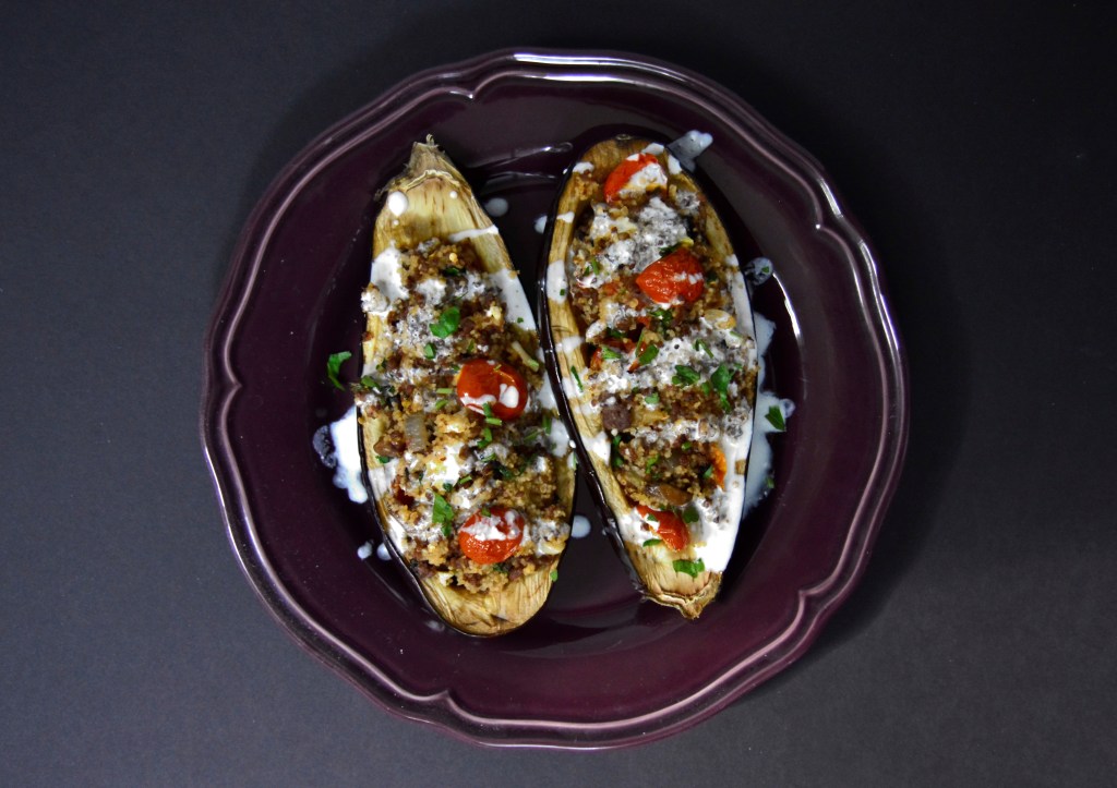 Mediterranean Stuffed Eggplant